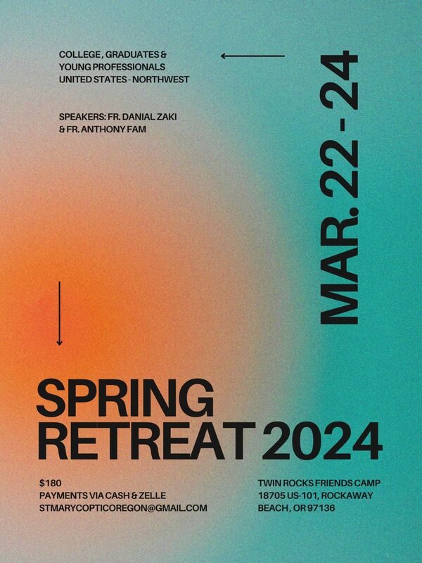 College spring retreat campaign poster