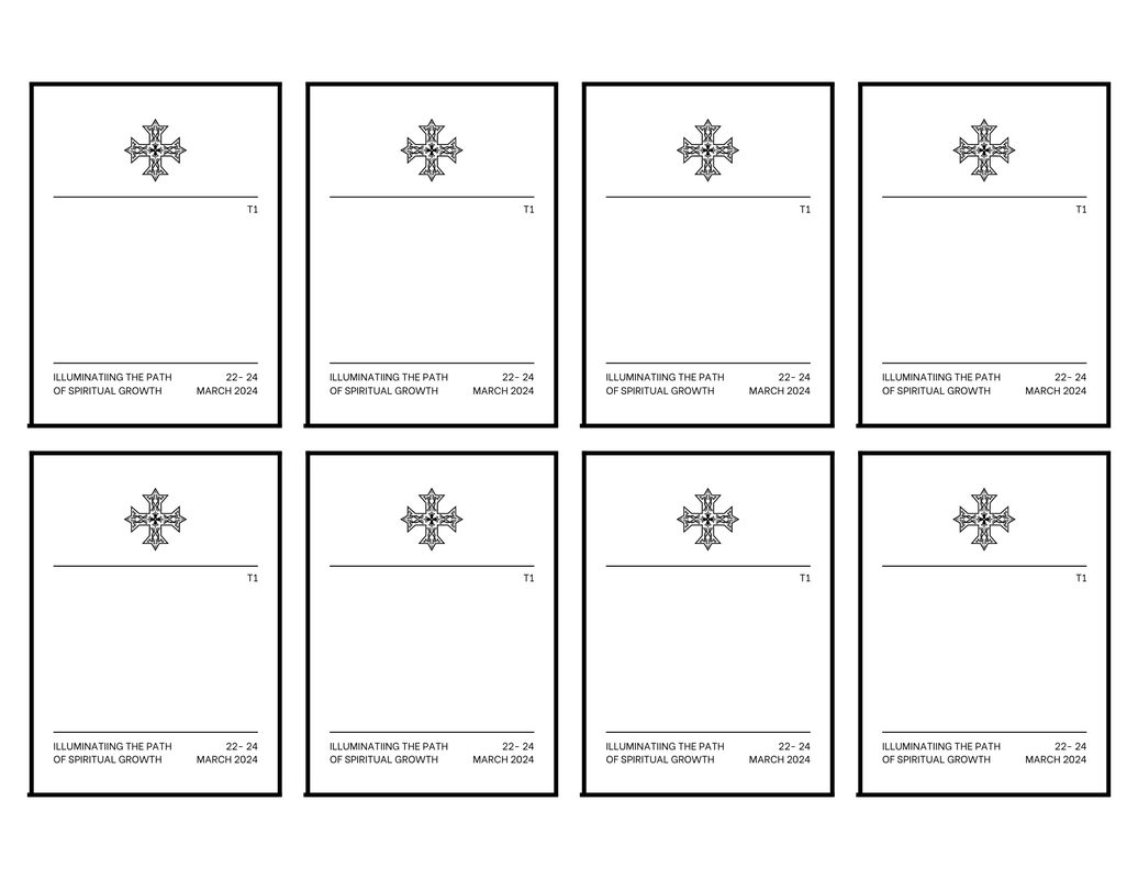 Social media announcement template applying the church identity